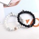 2 Pcs Matching Magnetic Couple Bracelets Heart Relationship Matching Rope Bracelet Mutual Attraction Friendship Chain Bracelet Gift For Boyfriend Girlfriend Women Men